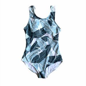 Botanical padded vintage one piece swimsuit
